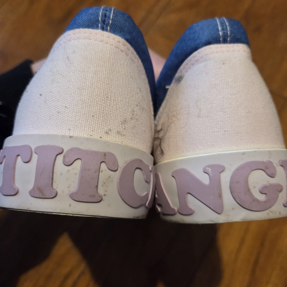 Disney Lilo & Stitch Woman's Slip-On Shoes in Pink & Blue - Size 9.5 NWT! - Picture 7 of 7